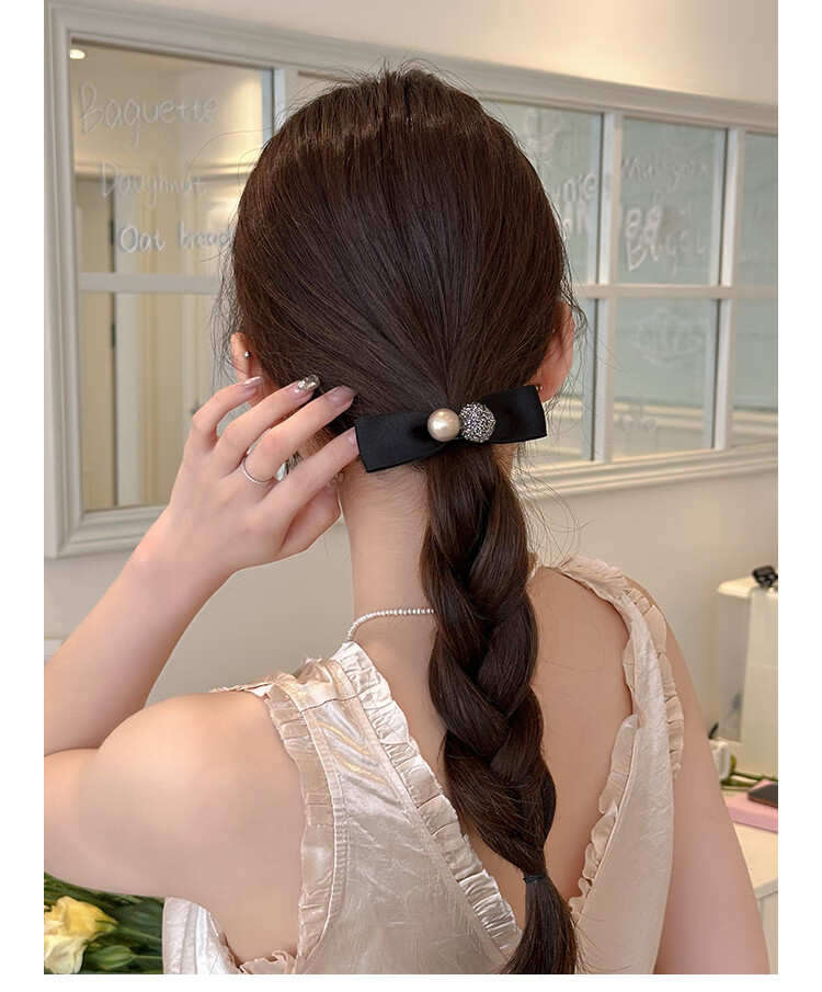 CHIMERA Small High Crown Hair Clip with Half Bun Bow Knot Spring Clip for Women Girls Birthday Gift 5