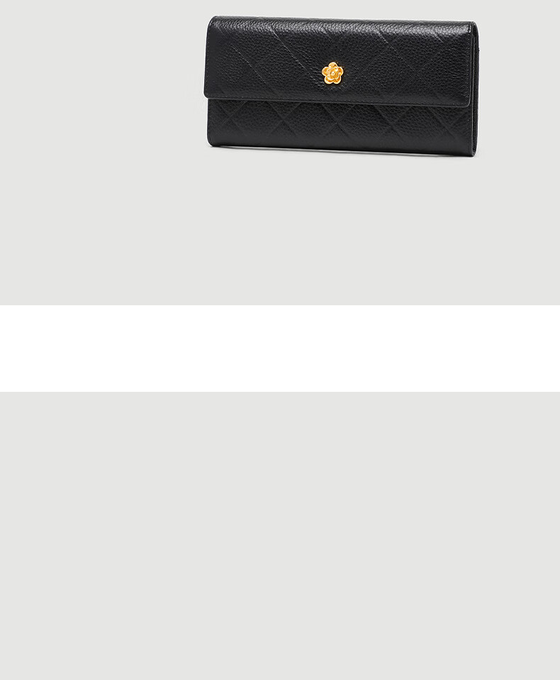 YUYULA Leather Women's Wallet, Large Capacity Clutch Bag, Long Style with Multiple Card Slots, Coin Purse, Light Luxury Leather Wallet, Birthday Gift 5