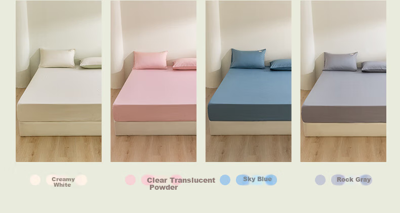 Hengyuanxiang Pure Cotton Fitted Sheet, Single Piece, Class A Antibacterial, 100% Cotton Mattress Cover Protector, Apple Green, 180*200cm 9