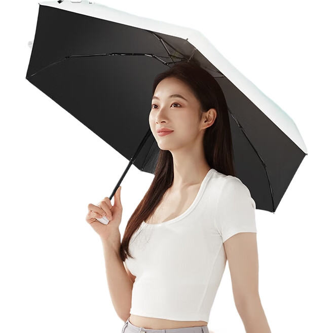JD Original Xiaobuding Pro складной зонт, защита от УФ, черный каучук, градиентный зеленый, компактный, 19 дюймов, 90 см