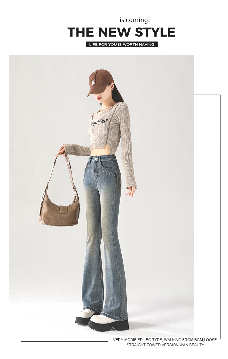Jeanswest Women's Spring Summer Loose Slim Fit Stretchy Cement Gray High Street Straight Leg Cigarette Pants Cement Gray XL 1