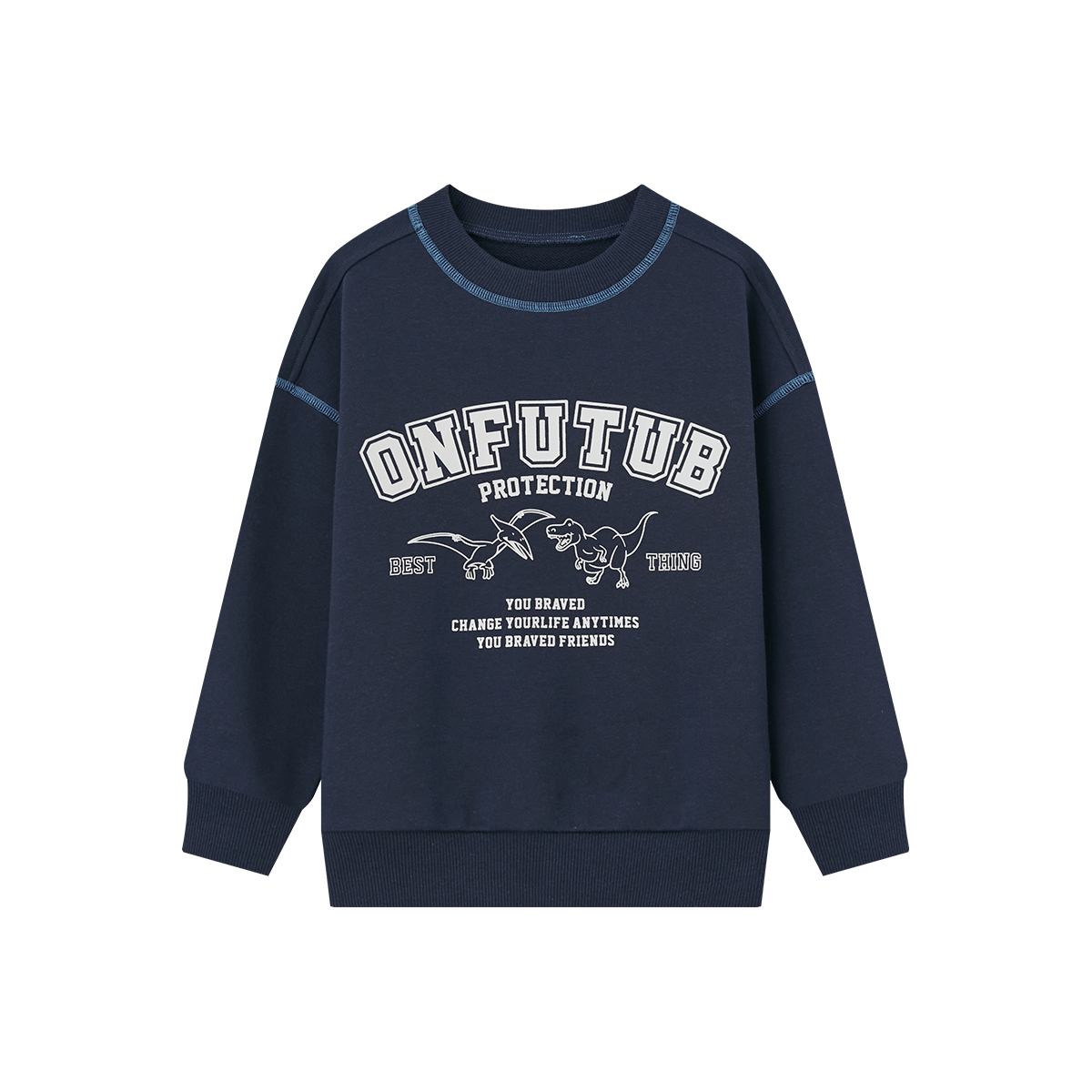 Duoduojia Boys' Sweatshirt, Long Sleeve, Spring And Autumn Trendy Cool Fashion Versatile Pullover, Retro Casual Top, for Older Children, Kids' Base Layer