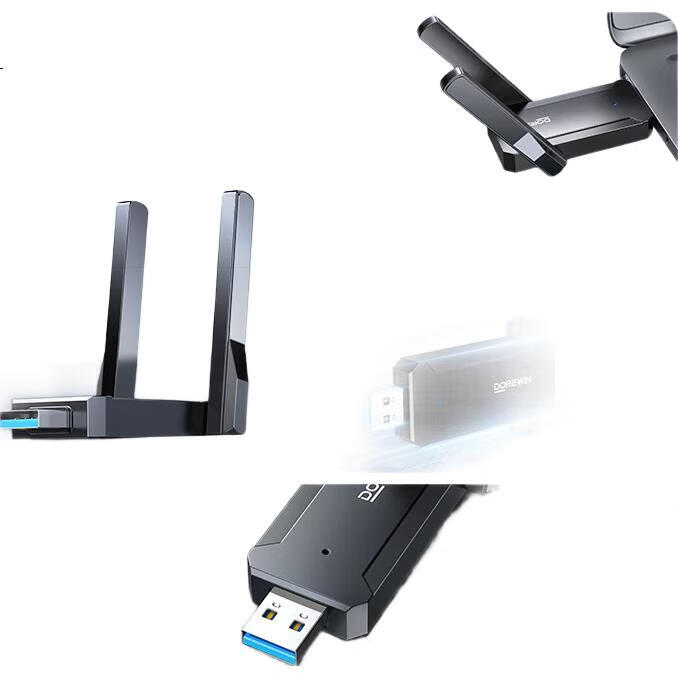 Wi-Fi адаптер DOREWIN AC1300, гигабитный USB, двухдиапазонный 5G, для настольных ПК и ноутбуков, 1300 Мбит/с