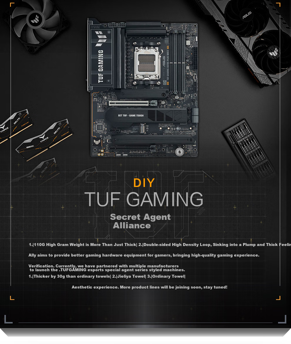 ASUS TUF GAMING X870E-PLUS WIFI7 Motherboard Supports CPU 9850X3D/9950X3D/9800X3D (AMD X870/socket AM5) 18
