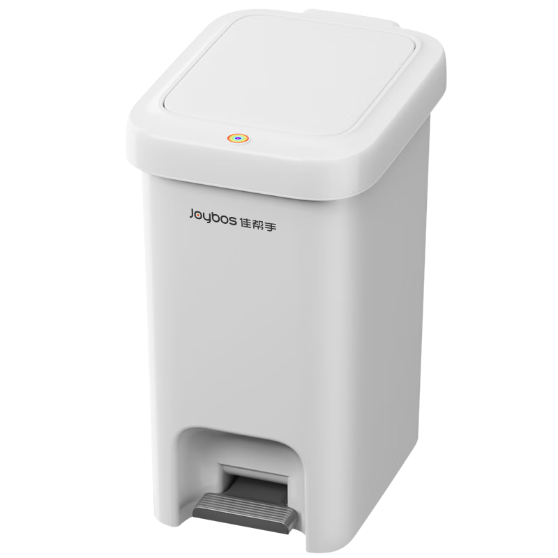 Jiabangshou Pedal Trash Can, 10L Capacity, for Home Use, 2026 New Model, Dual-Lid Design, Suitable for Kitchen, Bathroom, Toilet, Living Room And Bedroom, with Lid