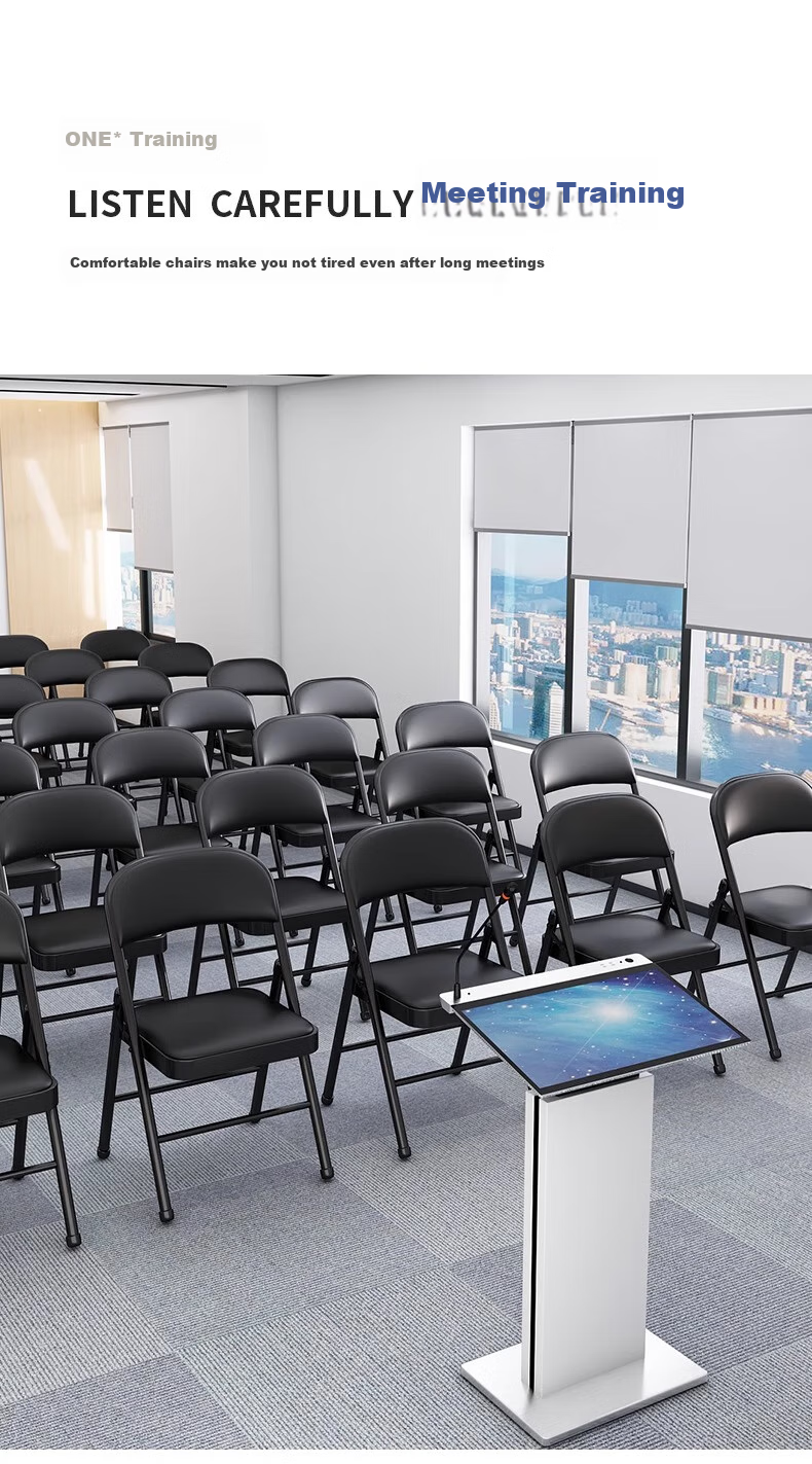 Huayinxuan Folding Chair, Computer Chair, Office Chair, Home Chair, Conference Chair, Training Chair, Dormitory Chair, Dining Chair with Backrest, Portable Seat 11