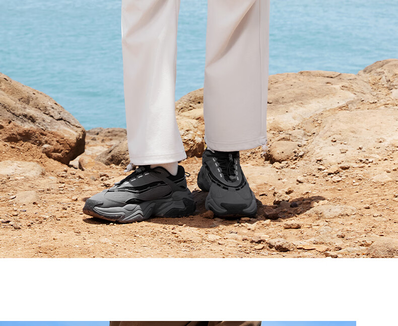 PEAK Summer Men's Water-Repellent Breathable Sports Casual Commuter Pants Sun-Protective Outdoor Paratrooper Pants Women DF361081 34