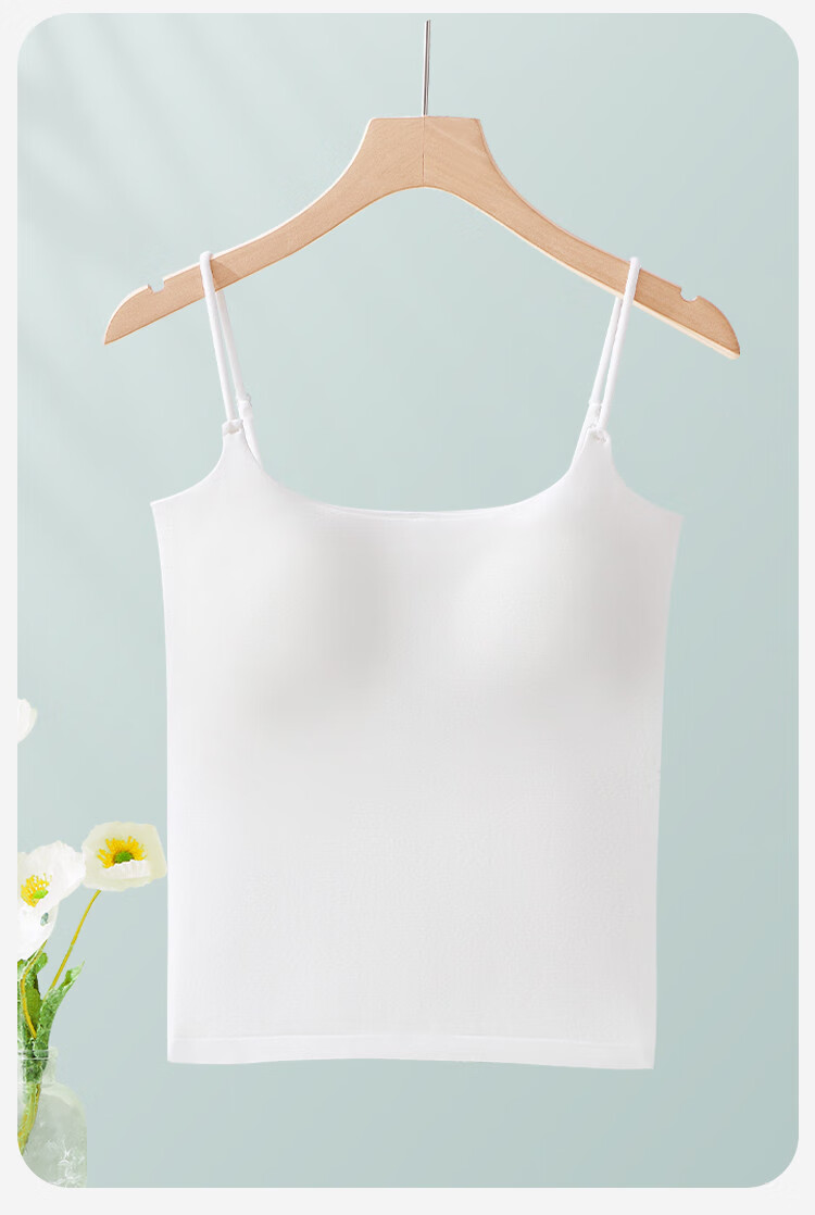 Urban Beauty [No Bra Needed] Padded Camisole Tank Top for Women, Stylish Outerwear and Innerwear, Beautiful Back Bra Underwear 1