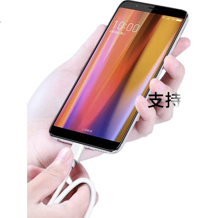 Кабель Trendsetter Android Type-C, 2 метра, Быстрая зарядка, для Xiaomi, Huawei, Honor, Vivo, OPPO, белый