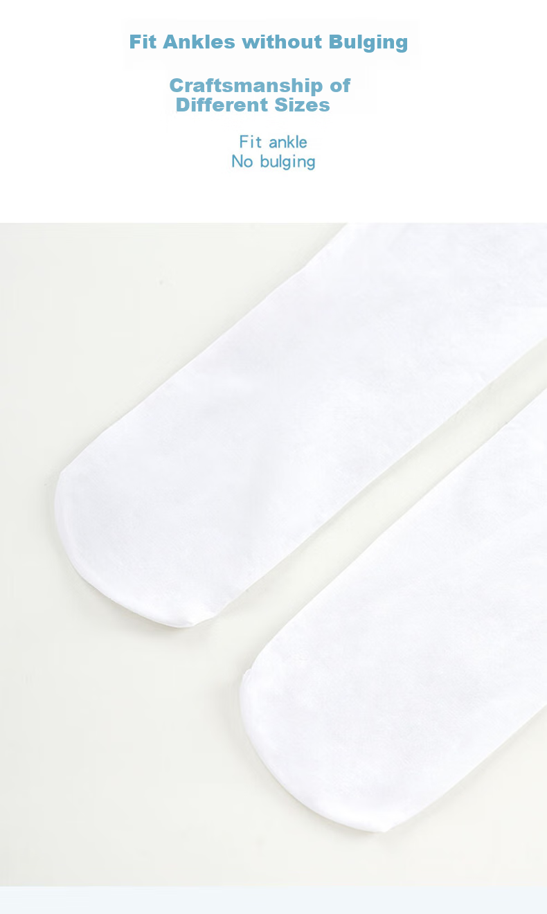 LangSha Children's Dance Tights, Summer Style, White Leggings for Dancing Practice, Girls' Thin Stockings, 3-Pack 8