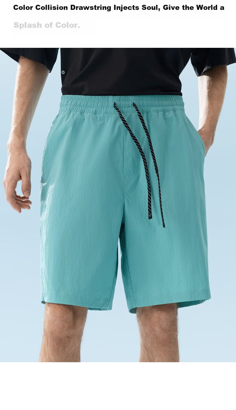 Bananain [Wang Yibo's Choice] Liangpi 501 Cool Men's Water-Repellent Patchwork Shorts, Quick-Drying Outdoor Sports Summer New 16