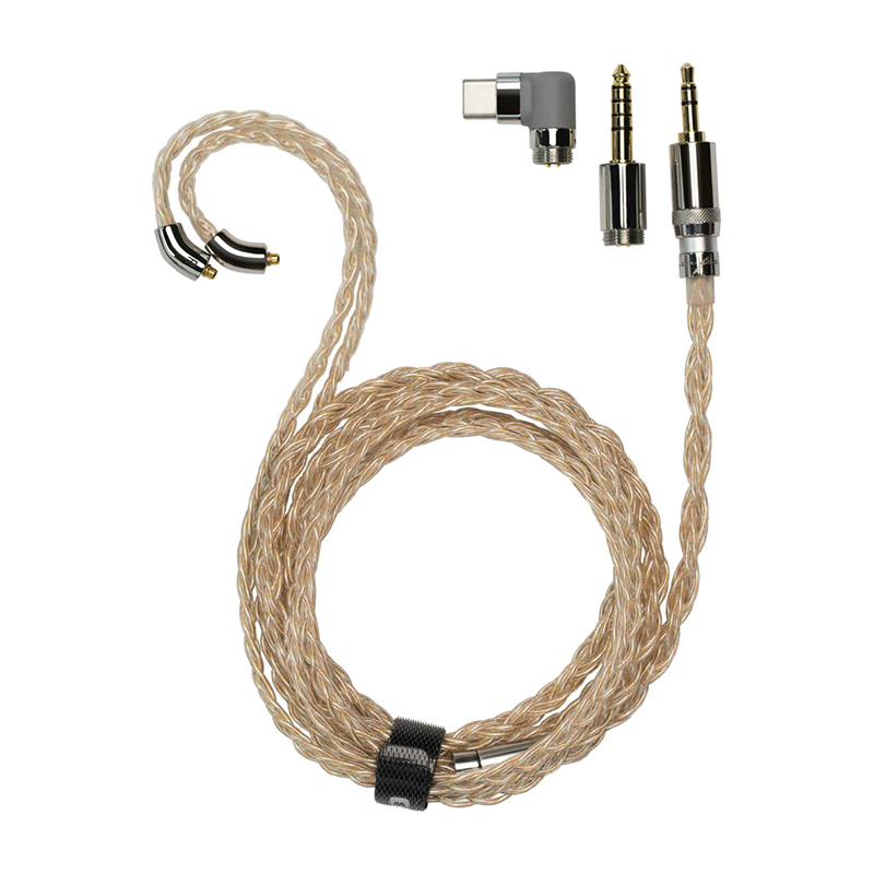FiiO LC-RE Pro 2025 Gold Silver Copper Mixed Detachable Plug Earphone Upgrade Cable