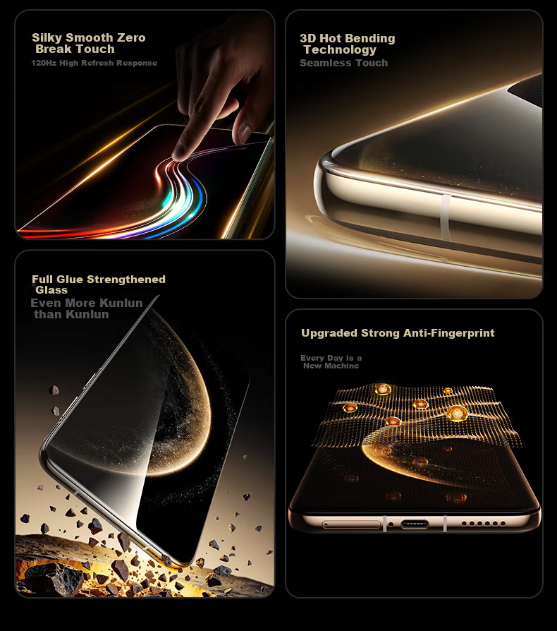 ESR Tempered Glass Screen Protector for Huawei Mate 70, Full Coverage High-Definition Glass Film, Shatterproof Anti-Scratch Full Protection Anti-Fingerprint Protective Film 4