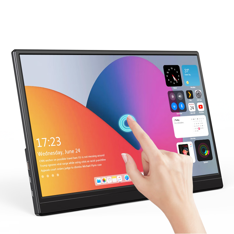 Aigo 14-Inch Portable Touchscreen Display, Secondary Screen for Computer, Type-C One-Line Connection, Phone And Laptop Expansion Screen for PS4/5