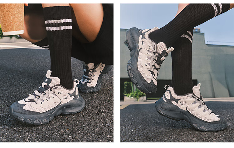 FILA Mushroom Sneakers Modern Sports Shoes Women's Autumn Winter Thick Sole Casual Dad Shoes 28