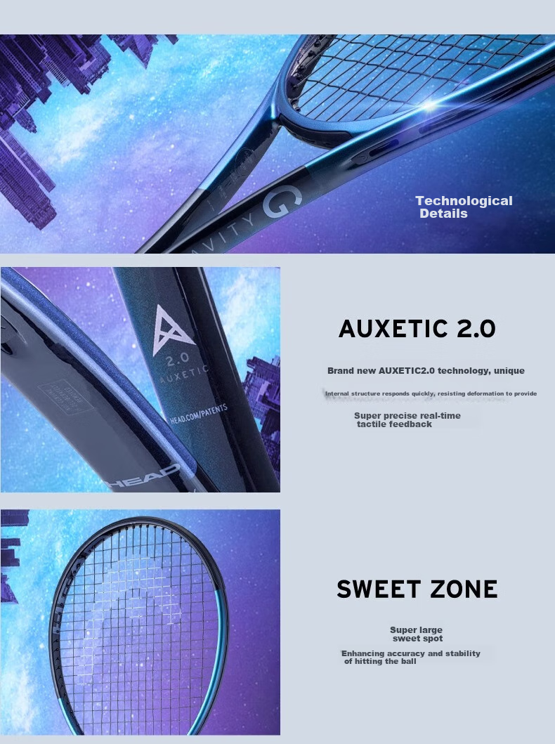 HEAD Tennis Racket, Xiao Zhi New Model 2025 Australian Open, Zvelev Gravity Full Carbon Tennis Racket 2