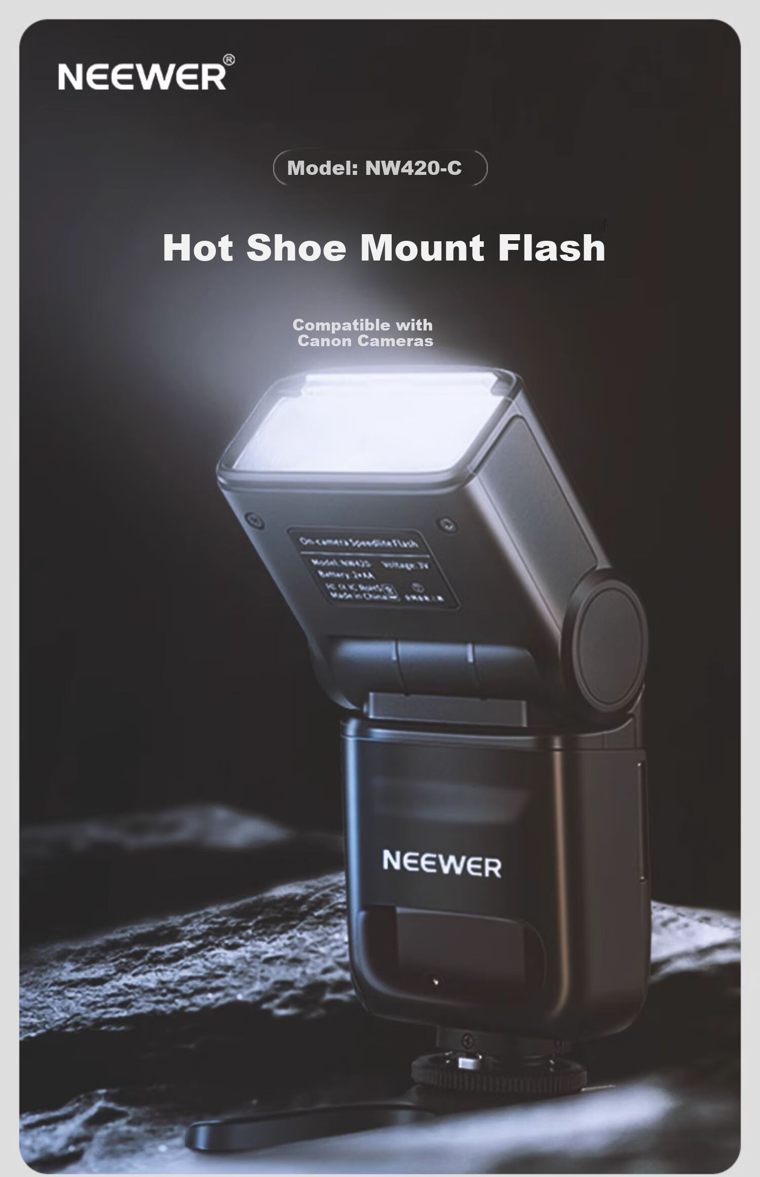 NEEWER NW420 Hot Shoe Flash for Sony Cameras, DSLR And Mirrorless, TTL Front And Back Curtain Sync External Flash for Photography Portrait And Wedding 1