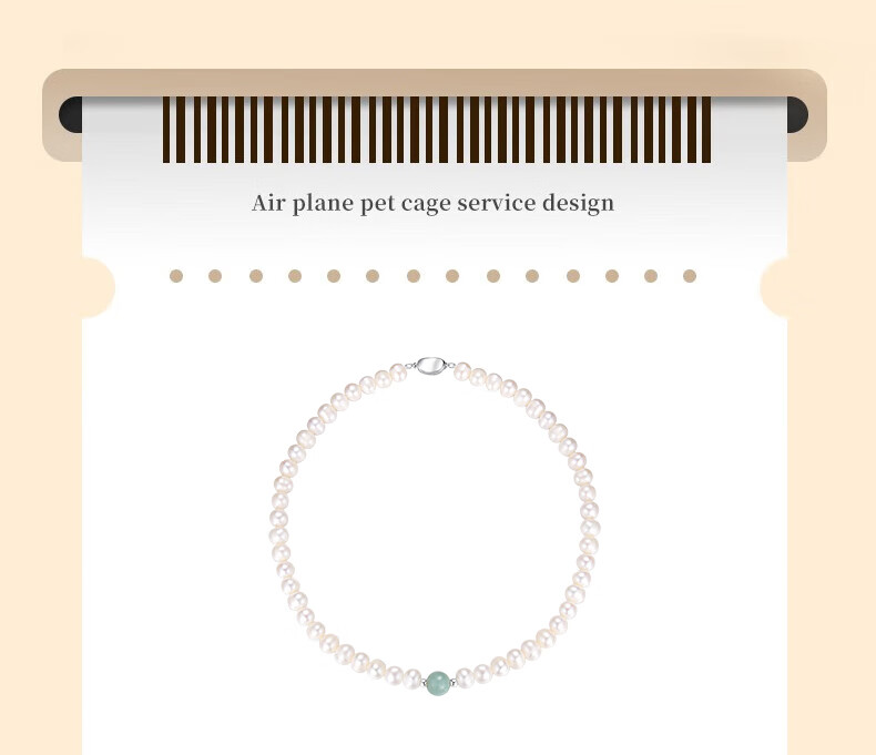 Lianqing Jade Freshwater Pearl Necklace for Women, Youthful Style, New Year Gift, Valentine's Day Present for Girlfriend Or Wife, Wedding Anniversary Gift 3