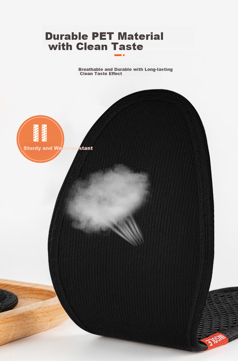 FOOTOPPO Bamboo Charcoal Deodorizing Insoles for Men, Summer Sports Military Training Ultra-Soft Sweat-Absorbing Breathable Odor-Eliminating Shoe Insoles, Soft Summer Men's 5