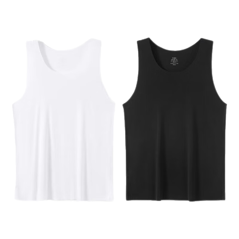 Shanshan Men's Vest [80S Lenzing Modal] Round Neck High Elasticity Cool Breathable Seamless Base Tank Top Plus Size
