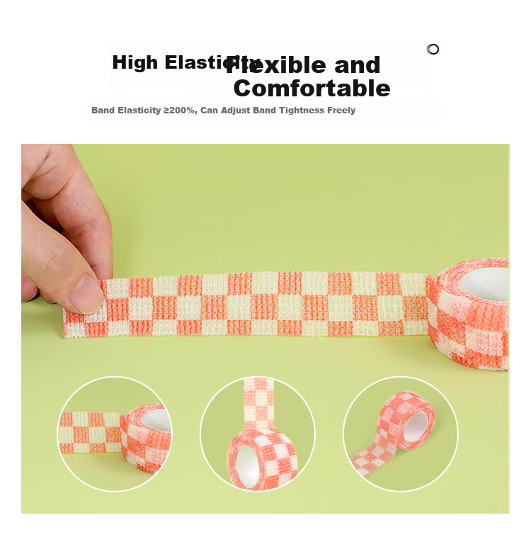 Zhonghua (Chung Hwa) Finger Protector Bandage, Anti-Callus And Anti-Friction, for Girls, Cute Ins-Style Bandage, Protective Finger Wrap, Self-Adhesive Writing Pen Grip Tape, 4 Rolls Pack, GF0005C 8