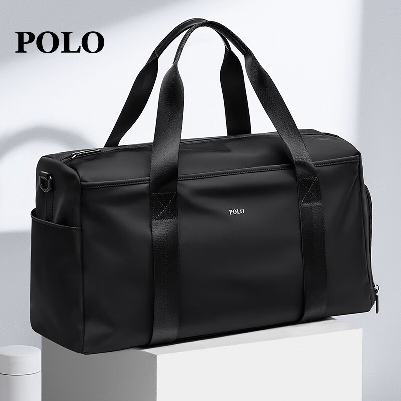 POLO Travel Bag, Men's Handbag, Large Capacity Shoulder Crossbody Bag, Sports Fitness Bag, Business Trip Luggage Bag