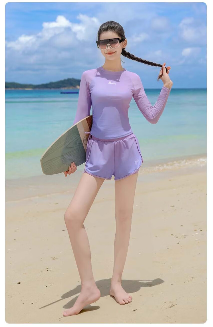 Barbie Swimsuit Set for Women, Hot Spring Outfit, Plus Size Slimming Swimwear, Elegant Conservative Two-Piece Vacation Swimwear 14