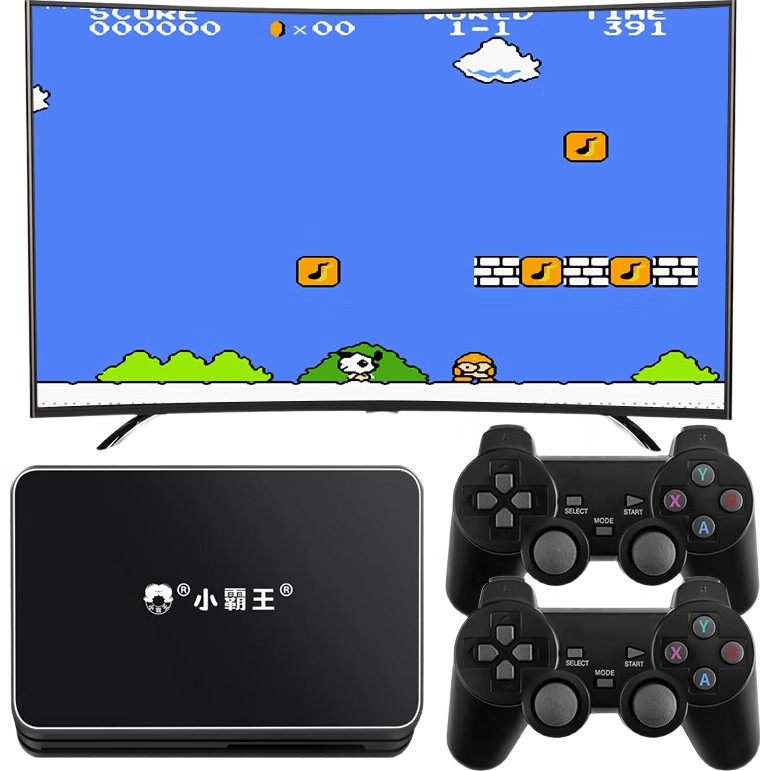 Игровая приставка Xiaobawang Wireless Dual Controller, ретро, красная и белая, подключение к ТВ, 20000 игр