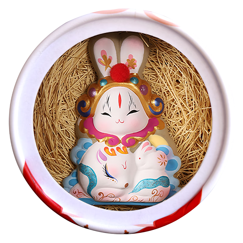 Jitu Workshop Beijing Lucky Rabbit Rabbit God of Prosperity Zodiac Desktop Ornament Office Decoration Souvenir Gift Special Handicraft