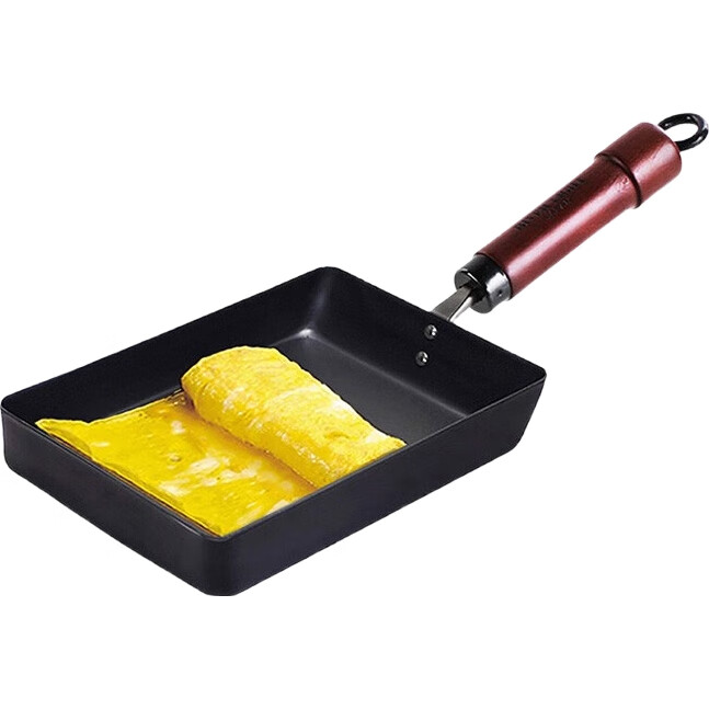 Японская сковорода RIVER LIGHT Tamagoyaki, для омлета, 16 см, антипригарная, из зрелого железа, для завтрака