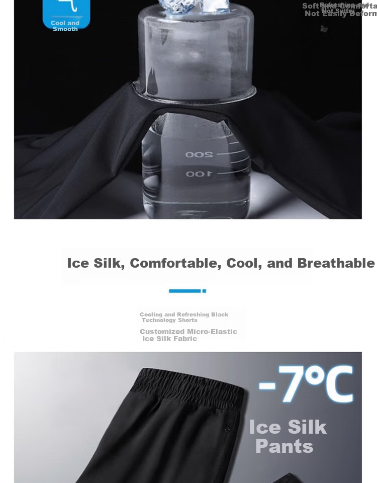 LI-NING Men's Ice Silk Sports Pants Spring Summer Cool Quick-Dry Breathable Sweatpants Jogging Casual Jogger Trousers 5