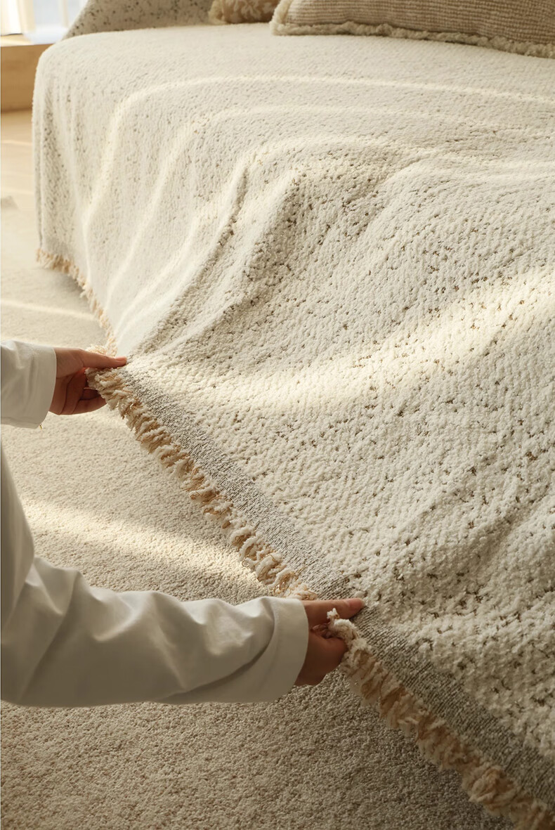 MUJI Sofa Cover Full Coverage Four Seasons Non-Slip Sofa Slipcover 180x260 Starry Pattern 14
