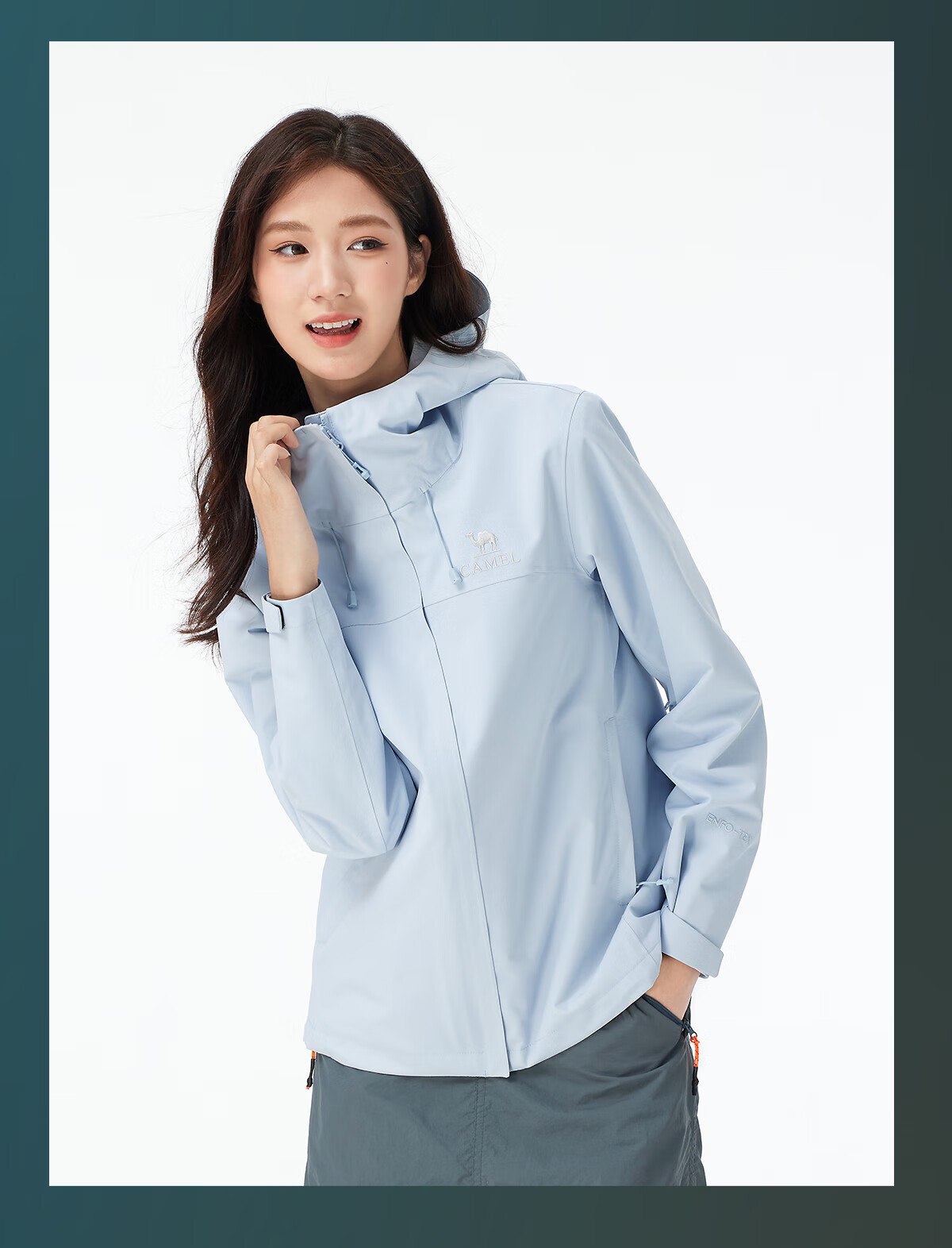 CAMEL Outdoor Eco-Friendly Fluorine-Free Jacket for Women, New Summer Single-Layer Lightweight Windproof Waterproof Mountaineering Coat for Men, 3XL 6