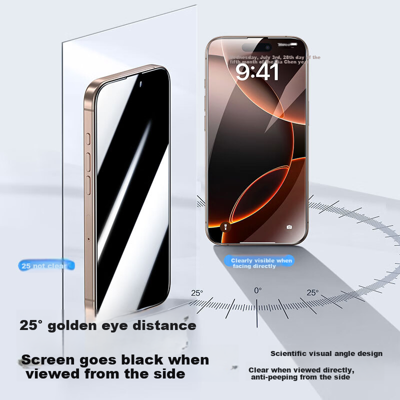 Защитное стекло SmartDevil для Apple iPhone 14 Pro Max, антишпионское, закаленное, противоударное, пылезащитное, полноэкранное