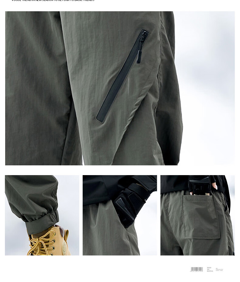 JEEP Men's Tactical Pants, Waterproof And Windproof, Loose-Fitting, Breathable, for Outdoor Hiking And Mountain Climbing, Coffee Color, 4XL 3