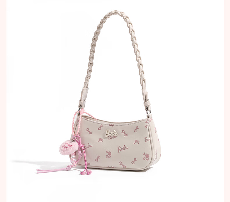 Barbie Women's Underarm Bag High-End Niche Crescent Shoulder Bag 2026 New Bestie Birthday Valentine's Gift 6