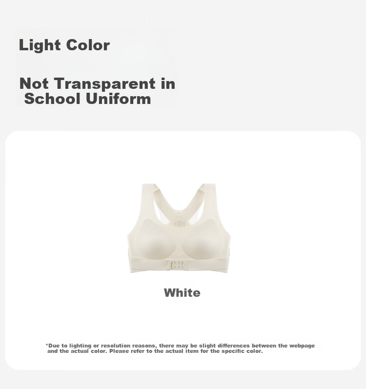 Dushiliren Developmental Bra for Teenage Girls in Middle And High School, Big Girls' Training Bra, Anti-Camelback, Sports Bra for 15-Year Olds 11