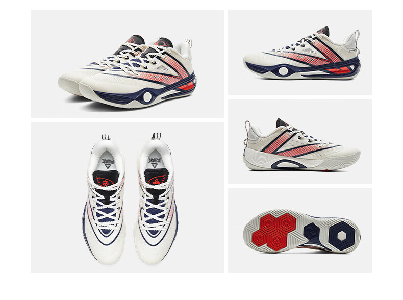 PEAK Challenger 3.0 Basketball Shoes Men's Autumn Professional Shock Absorption Anti-slip Sports Shoes DA540031 36