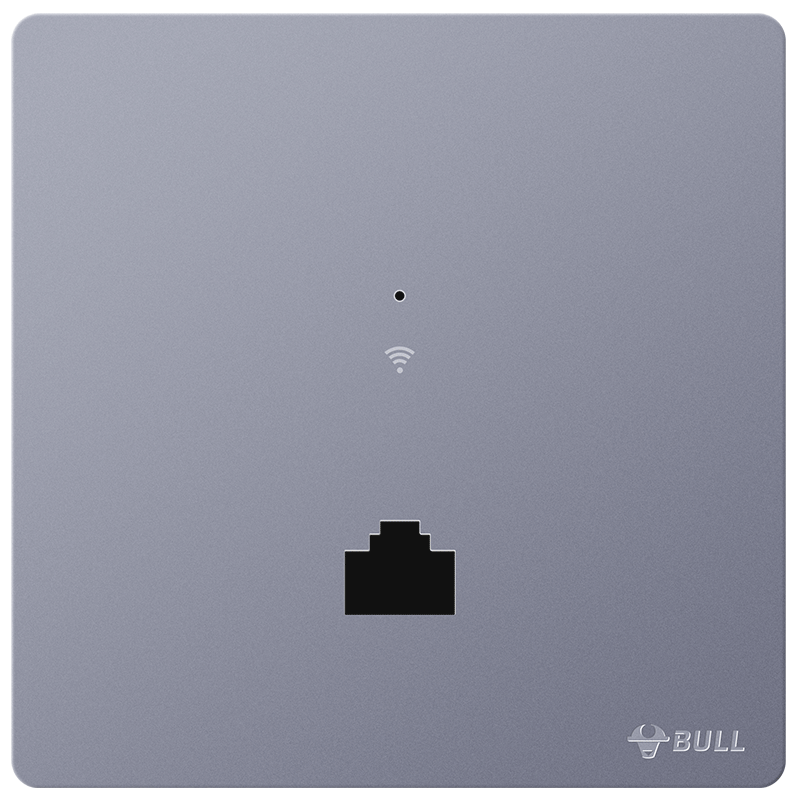 BULL Wall AP Wireless WIFI Socket Computer Network Router GTW04A Starry Gray Panel (Requires Socket)