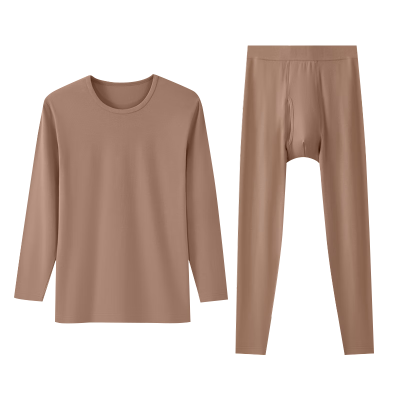 Langsha Autumn Winter Antibacterial Thermal Men's Heating Moisturizing Hyaluronic Acid Base Layer Ultra-thin Seamless Thermal Underwear Set