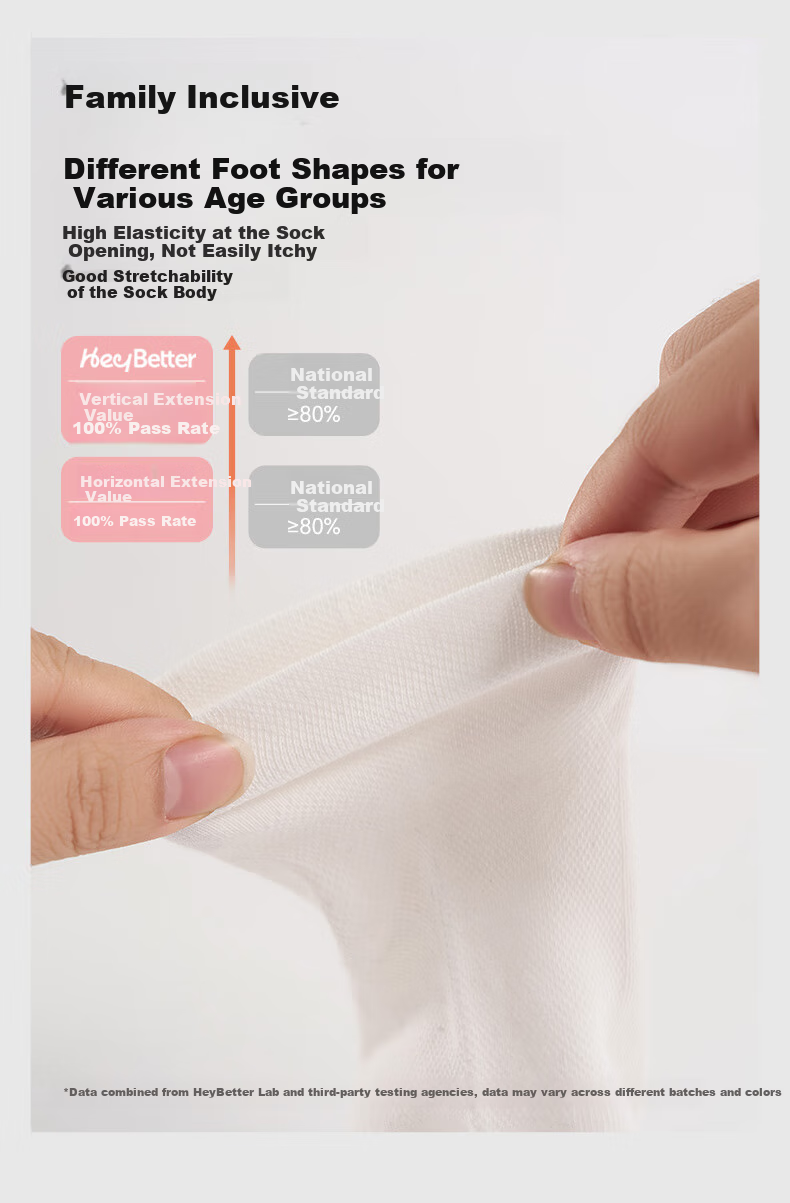 HeyBetter Adult Deodorizing Socks, Mid-Calf Length, Antibacterial, Odor-Resistant, Breathable, 5 Pairs, Milk (White), One Size Fits All (M) 8