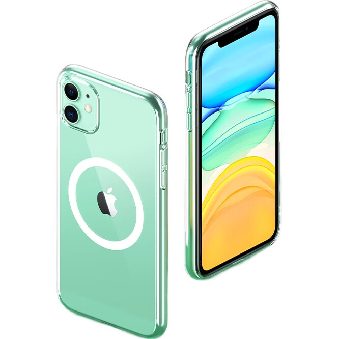 Чехол ESCAPE для iPhone 11, MagSafe, прозрачный, противоударный, TPU