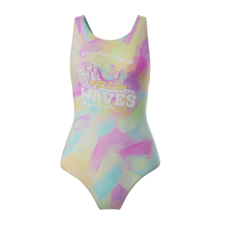 MIZUNO Children's Swimsuit, One-Piece Triangle for Girls, Professional Training Swimwear, Beginner Swimsuit, Baby Hot Spring Equipment, AB418 Pink, Size 160