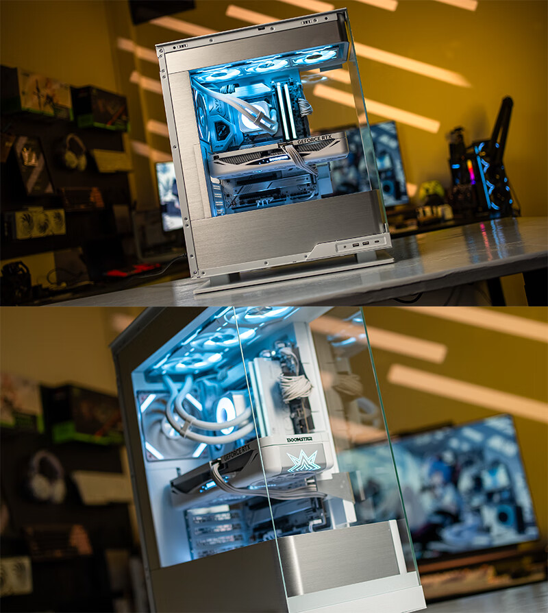 PHANTEKS EVOLV X2 Black Desktop Water-Cooled Computer Case with Panoramic View (20G Type-C, 360mm Radiator Support, Cable Management, Brushed Aluminum, 5090) 19