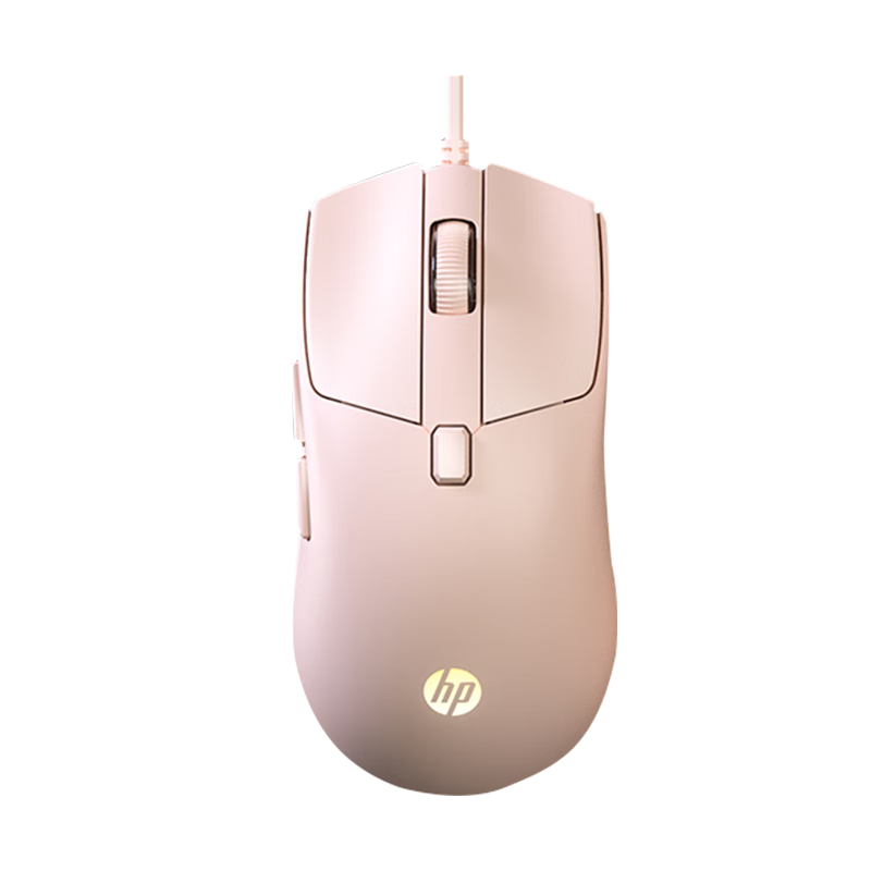 HP G160 Wired Mouse, Milk Tea Color Quiet, E-Sports Gaming Mouse for Laptop And Desktop Computer Home Use Wired Mouse, LOL PUBG Gaming Mouse