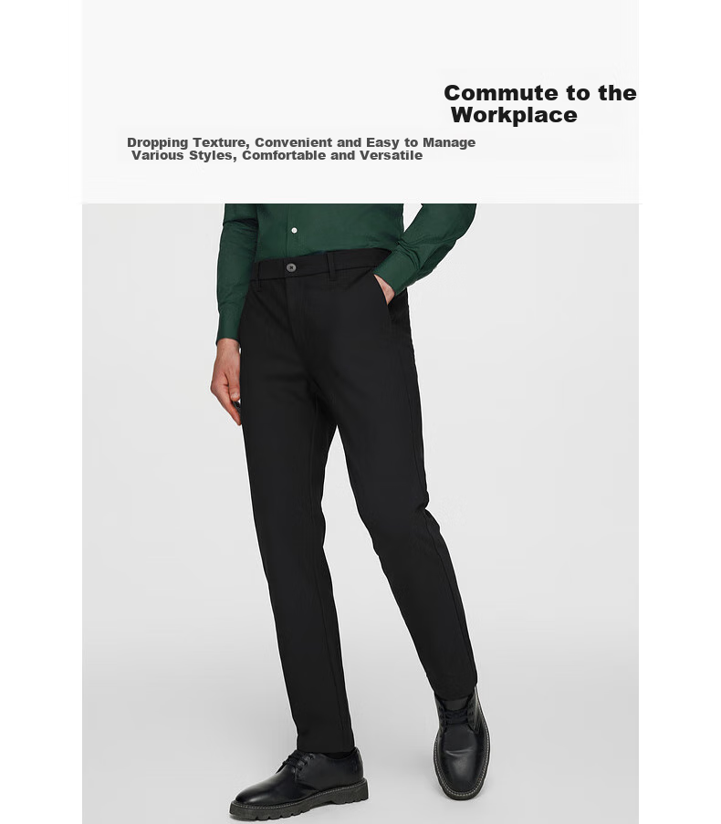 G2000 [Anti-Static] Spring And Autumn Mall Matching Business Commute Soft Comfortable Formal Dress Pants, Indigo Blue, Size 30 2
