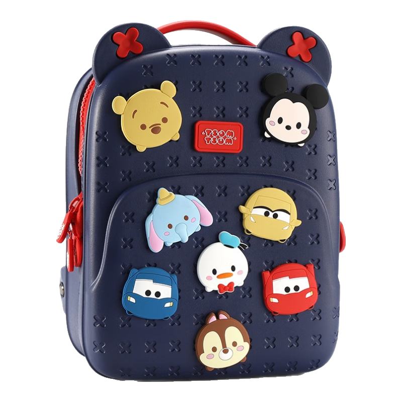 Disney Tsum Tsum Kids Backpack for Kindergarten Boys and Girls Ages 3-6 Cute Outdoor Gift Bag ST80122 Navy Blue