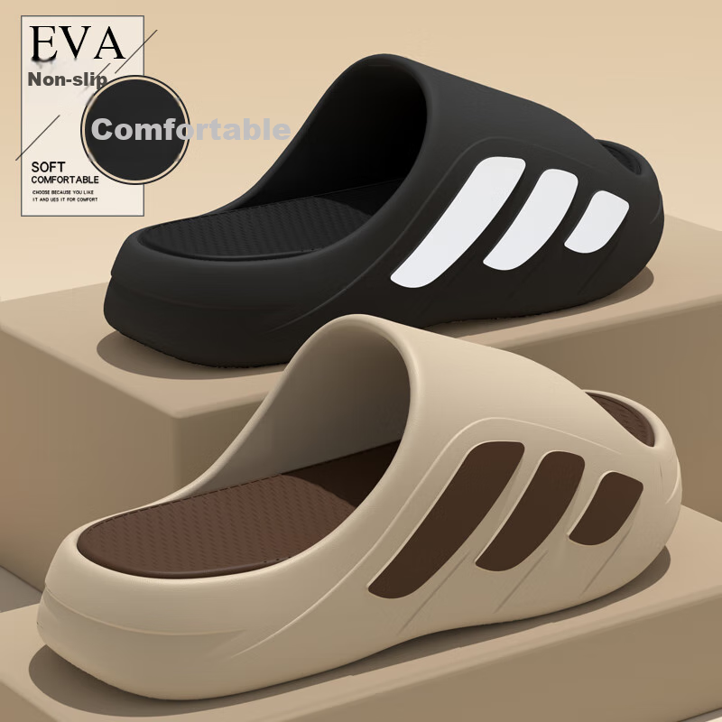 YUZHAOLIN Men's Slippers, Fashionable Sports Beach Outdoor Wear, Comfortable Sandals, YG122, Black, Size 42-43