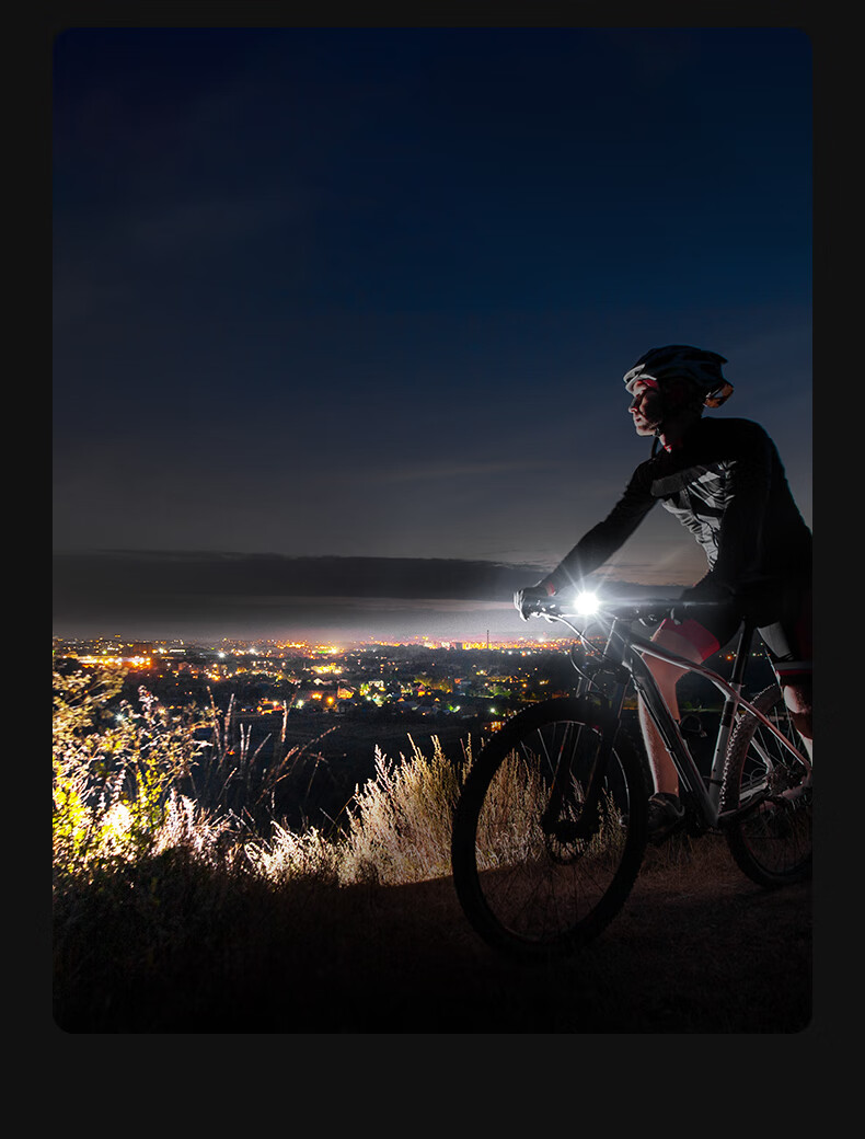 Phoenix Bicycle Front Light Night Riding Super Bright Flashlight Cycling Equipment Phone Mount Mountain Bike 35