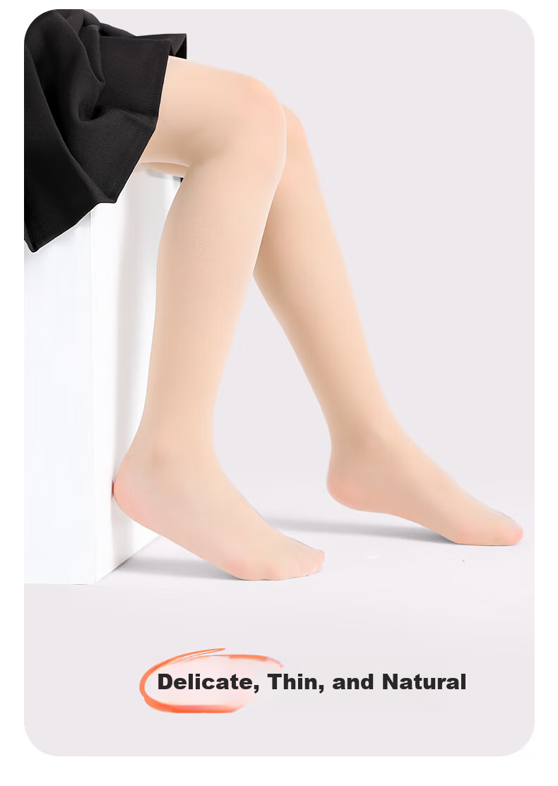 Zhiyouban Children's Tights, Girls' Ultra-Thin Skin-Colored Leg-Lifting Device, Girls' Spring And Autumn Thin White Stockings, Cat Paw Pantyhose 4